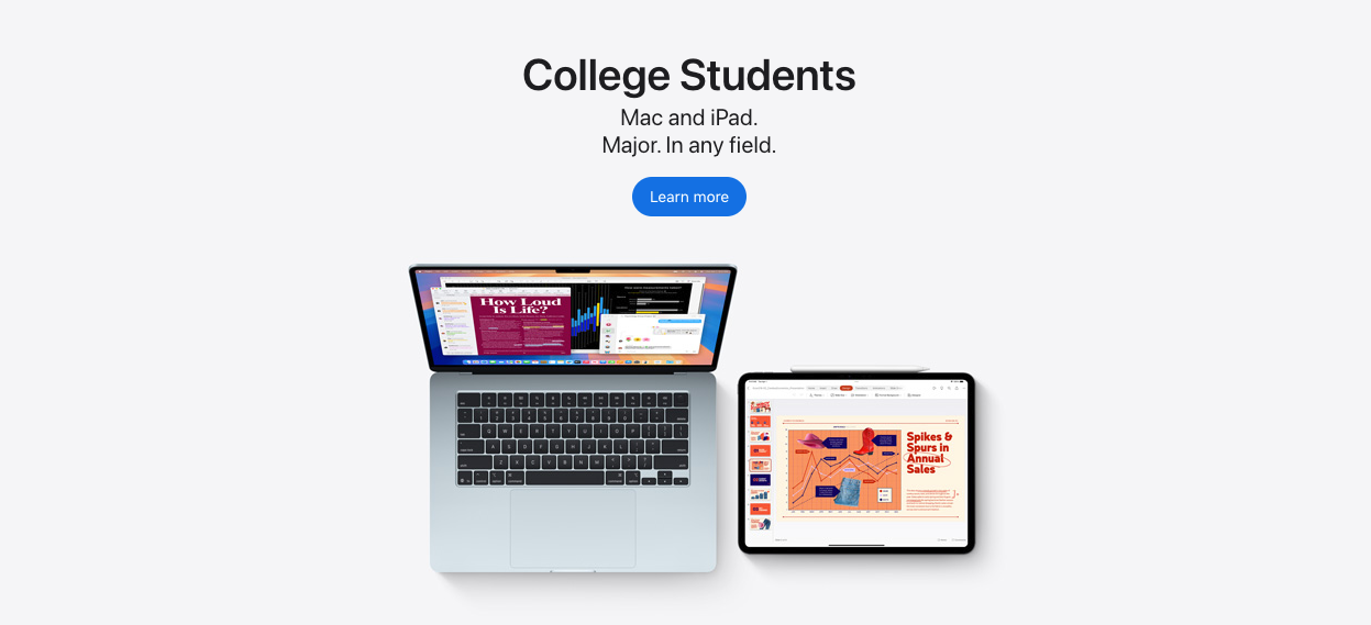 Website stimulus example